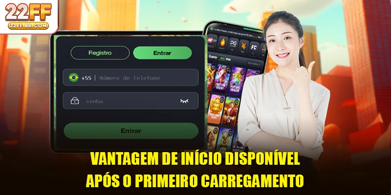 Vantagem de início disponível após o primeiro carregamento