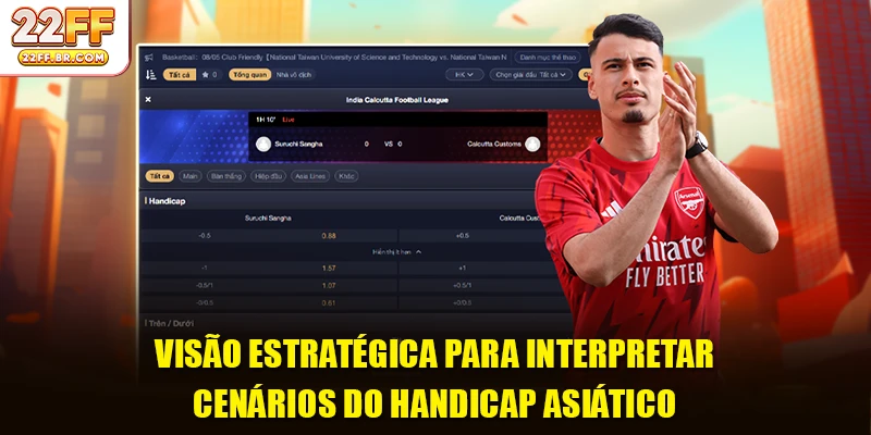 Visão estratégica para interpretar cenários do handicap asiático